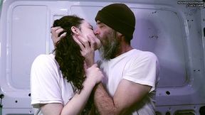 making out with hank in the back of the porn van