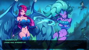 Blue-Haired Anime Girl Gets Rough Monster Sex & OrgasmicCumshot