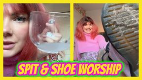 Spit & Shoe Worship Chastity Denial POV