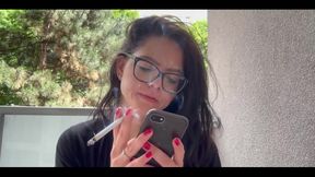 Smoking During Answering on My Fansly for Your Messages