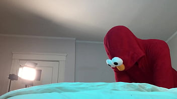 Elmo Fucks Trans in Chastity