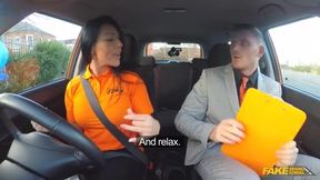 Tanned Student Gets a Classic Surprise During Driving Lesson - Featuring Kandy Kane & Marc Rose!