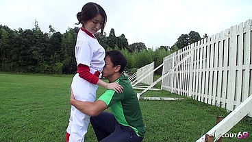 Asian Cricket Girl seduce to uncensored JAV Outdoor Fuck by her Coach in Japan