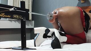 sissy pound machine fuck-a-thon instructing