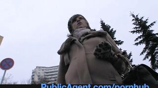 PublicAgent Pregnant  takes cash for sex