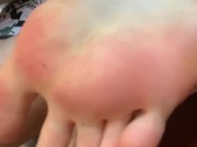 My sweaty stinky feet