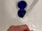 Washing weed grinder and my cock at same time to save water