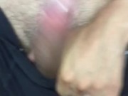 Hard cock busting bulge in underwear bouncing out
