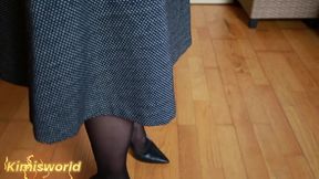 High Heels on Wooden Floor - Sharp Heel Clicks &amp; Slow Walking Asmr