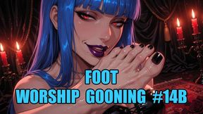 Foot Worship Gooning #14B: Surrender Your Will Beneath Divine Arches (Animated)