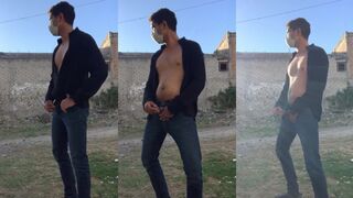 Maarornez tugging on a big dick in public like a horny twink