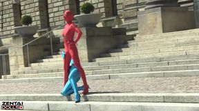 Zentai Models in the City