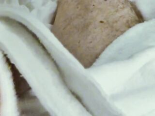 wanking in my hotel daybed