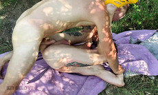 We went into the woods away from our friends to have se