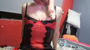 Sissy Hope testing toys