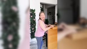 Busty mature MILF seduces and rides cock POV