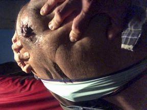 Hot latin blue collar a very verbal Mexican and his musky foreskin and loaded cum hole.