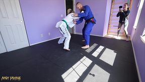 private jiu jitsu lessons turn into fuck session