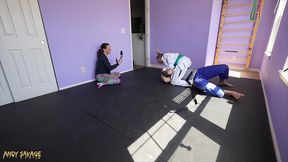 private jiu jitsu lessons turn into fuck session