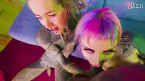 Intense Anal Foursome - Double Penetration, Sloppy ATM & Cumshot