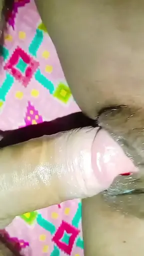 Beautiful young village sister-in-law hard with her husband