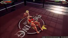 Johnny Walker Faces Off Against Nude Lifeguard Melissa in 3D Combat Arena