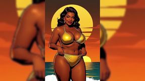 Bold Black Woman Animated to Tease