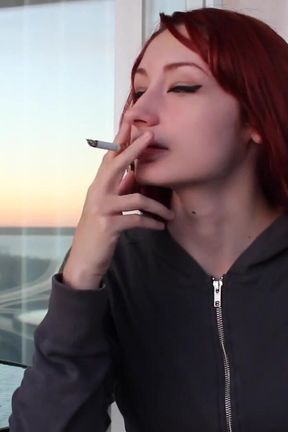 Violet Monroe - Sensual smoking &amp; shower sex