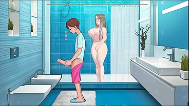 SexNote [D. Note Rule 34 Hentai game PornPlay ] Ep.7 my best friend's mom is peeping when I jerkoff in the bathroom