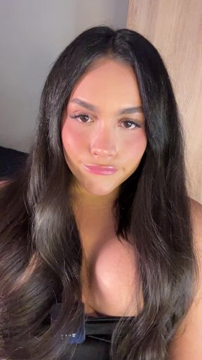 Viviana Trans Latina As a Bunny Babe Masturbates Teasing You with Her Curves and Cock