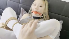 Blonde bitch in bondage