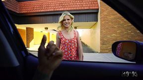 Nikki Sweet jumped on Stranger's Big Cock after he picked her from the street