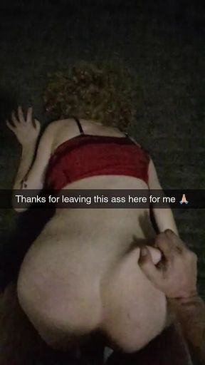 Roommates Girlfriend Rough Fucked & Used on Snapchat