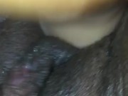 Using dildo on gf wet pussy