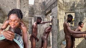 big dick can make a bottom fuck anywhere so we fucked in an uncompleted building