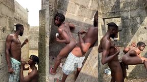 big dick can make a bottom fuck anywhere so we fucked in an uncompleted building