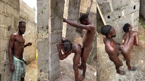 big dick can make a bottom fuck anywhere so we fucked in an uncompleted building