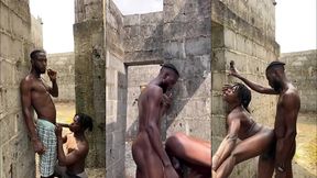 big dick can make a bottom fuck anywhere so we fucked in an uncompleted building