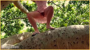 Wifey forgets to wear panties and shows her shaved pussy in public (COMPILATION)
