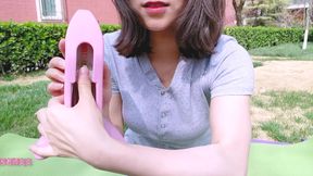 Testing a pelvic floor muscle training equipment 紧致美尻 污老师炎炎