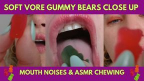 Soft Vore Gummy Bears Close Up