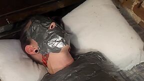 Mumification And Blindfold With Duct Tape