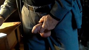 Old Grandpa`s True Wanker Show: Nice, Thick, Uncut Cock On Cam!