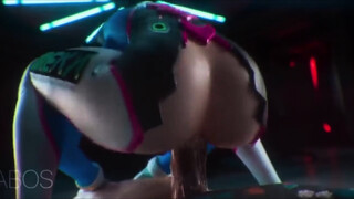 D.Va Using Her Big Ass To RIde A Big Cock