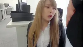 Office Fetish - Hairy Asian Secretary Gets Creamed in HD