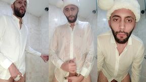 my christmas gift to you xmas jerking off my big uncut cock until i cum my white load.