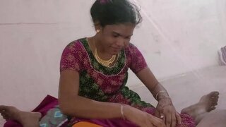 Man puts on a condom and starts screwing the busty wife