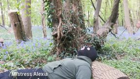 Smoking in the Forest with a Human Ashtray