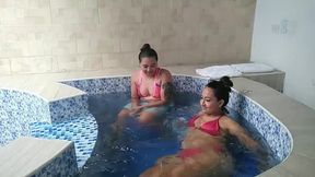 que rico follamos mi amante y yo en la piscina del hotel