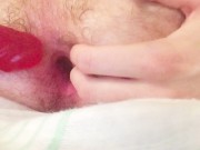 ANAL DILDO AND SUPER MOANING ORGASM